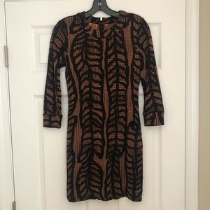 Tory burch printed jersey mini dress